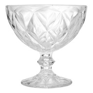 Taça 250ml para Sobremesa de Vidro Diamond 